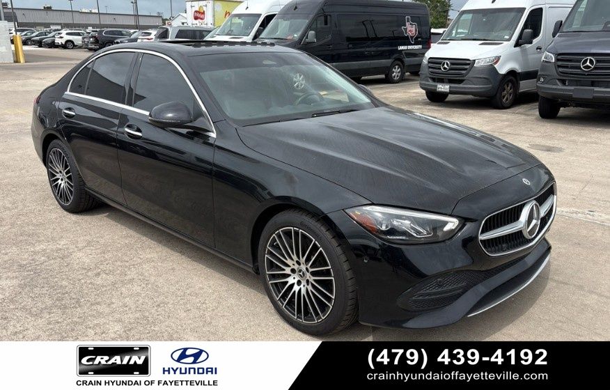 Black 2024 Mercedes-Benz C-Class C 300 RWD Sedan Rear-Wheel Drive 9-Speed Automatic