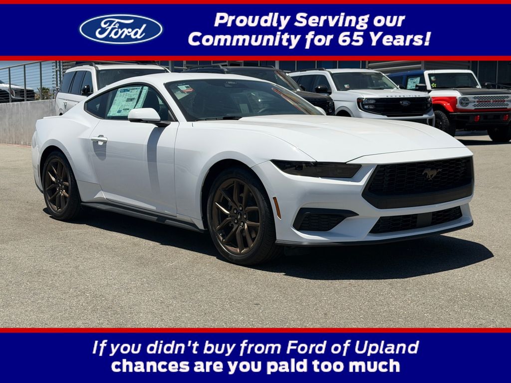 Oxford White 2025 Ford Mustang Coupe Rear-Wheel Drive Automatic