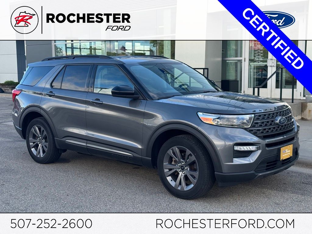 Gray Metallic 2023 Ford Explorer SUV / Crossover All-Wheel Drive Automatic