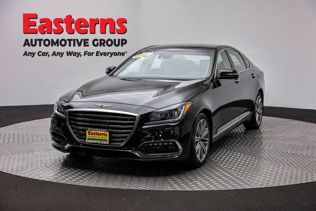 Black 2018 Genesis G80 Sedan Rear-Wheel Drive 8-Speed Automatic