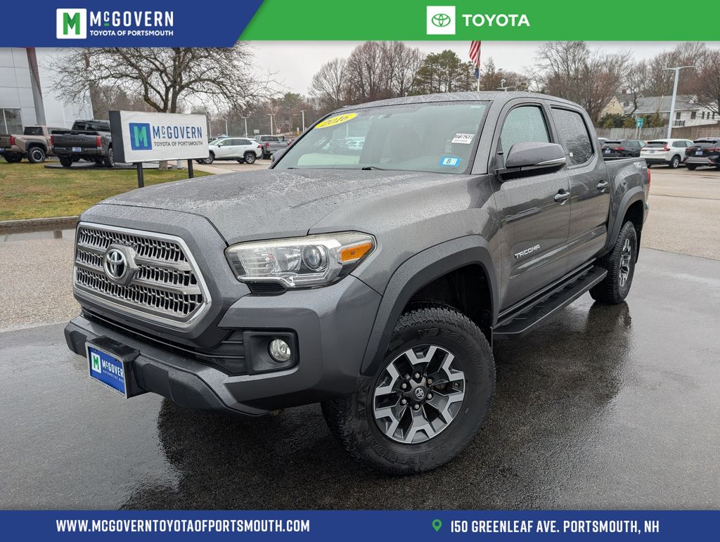 Magnetic Gray Metallic 2016 Toyota Tacoma Double Cab V6 TRD Off Road 4WD Pickup Truck Four-Wheel Drive 6-Speed Automatic