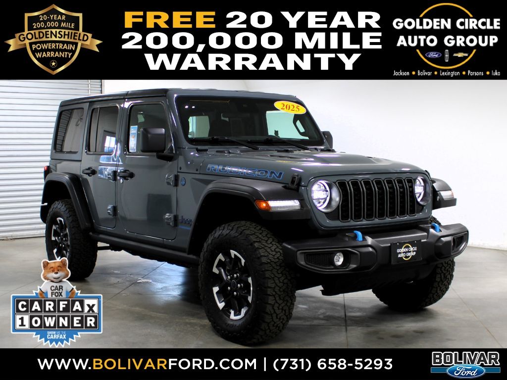 Anvil Clearcoat 2025 Jeep Wrangler 4xe Rubicon 4WD SUV / Crossover Four-Wheel Drive 8-Speed Automatic