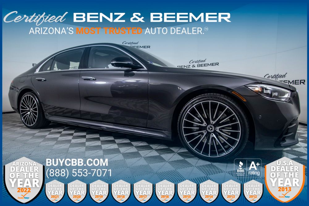 Selenite Gray Metallic 2022 Mercedes-Benz S-Class S 580 4MATIC AWD Sedan All-Wheel Drive 9-Speed Automatic