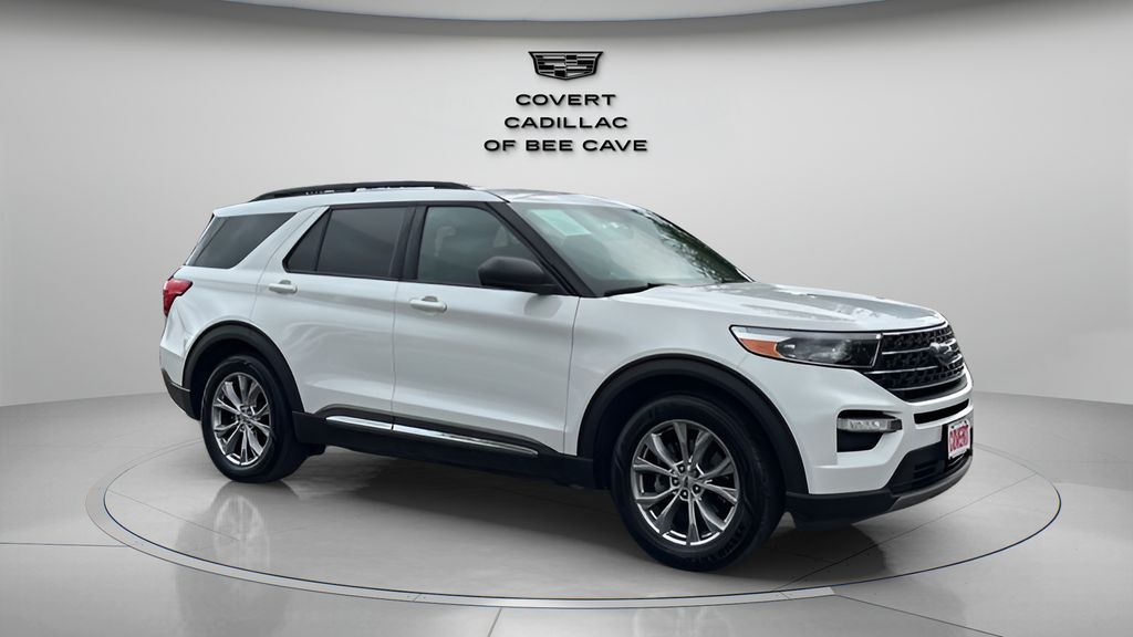 White Metallic 2020 Ford Explorer XLT RWD SUV / Crossover Rear-Wheel Drive Automatic