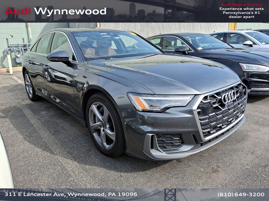 Gray 2025 Audi A6 quattro Premium Plus 55 TFSI Sedan All-Wheel Drive 7-Speed Automatic