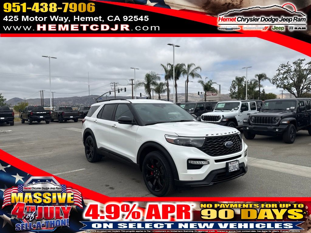 White Metallic 2020 Ford Explorer SUV / Crossover All-Wheel Drive Automatic