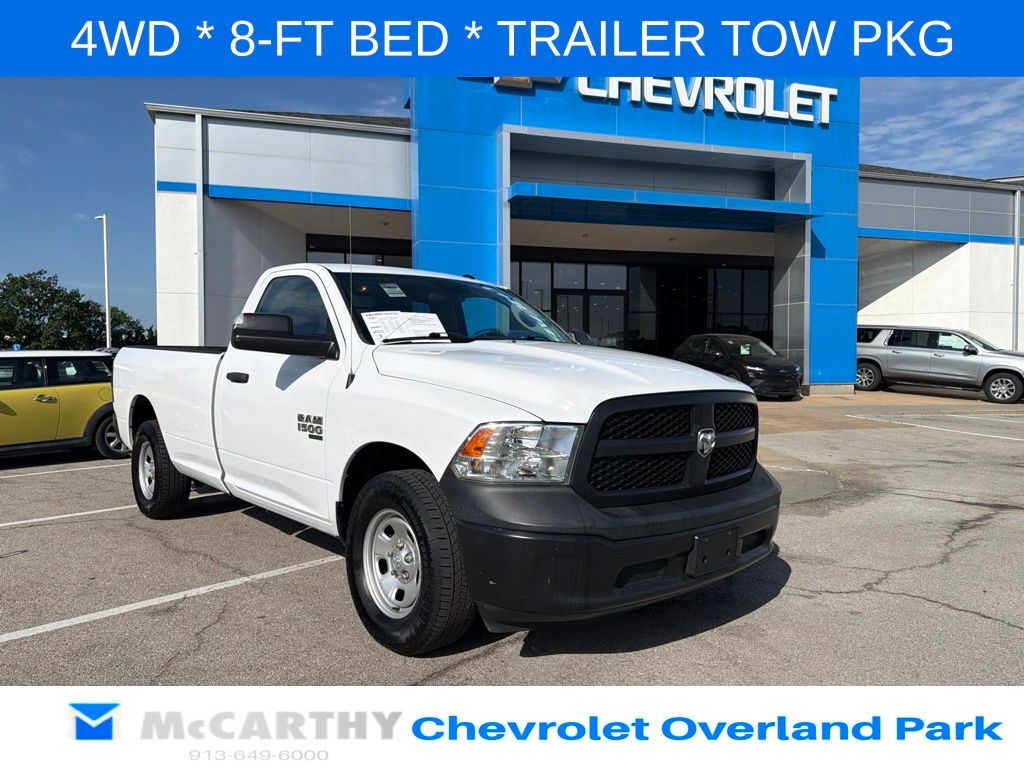 Bright White Clearcoat 2021 RAM 1500 Pickup Truck Four-Wheel Drive 8-Speed Automatic