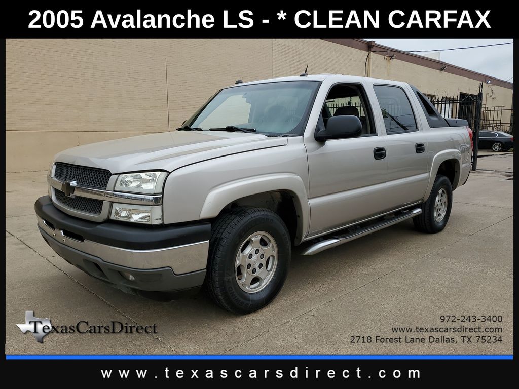 Silver Birch Metallic 2005 Chevrolet Avalanche 1500 LS RWD Pickup Truck Rear-Wheel Drive 4-Speed Automatic Overdrive