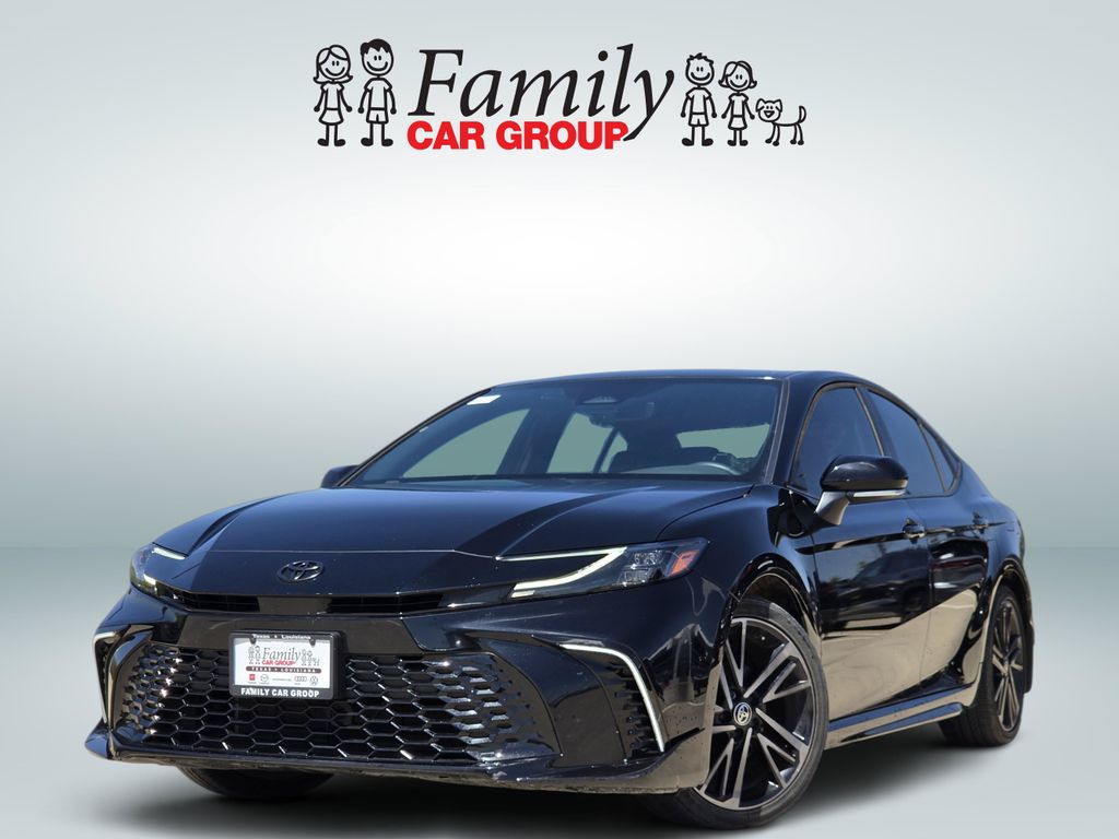 Midnight Black Metallic 2025 Toyota Camry Sedan Front-Wheel Drive Continuously Variable Transmission