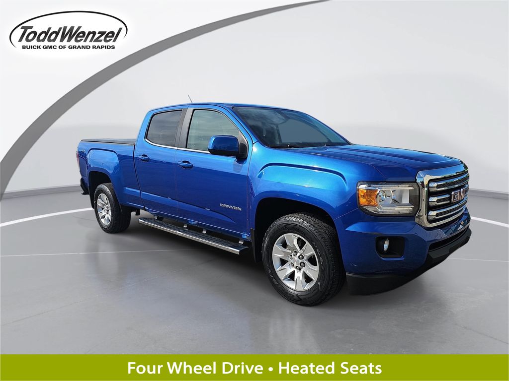 Marine Blue Metallic 2018 GMC Canyon Pickup Truck Four-Wheel Drive 8-Speed Automatic