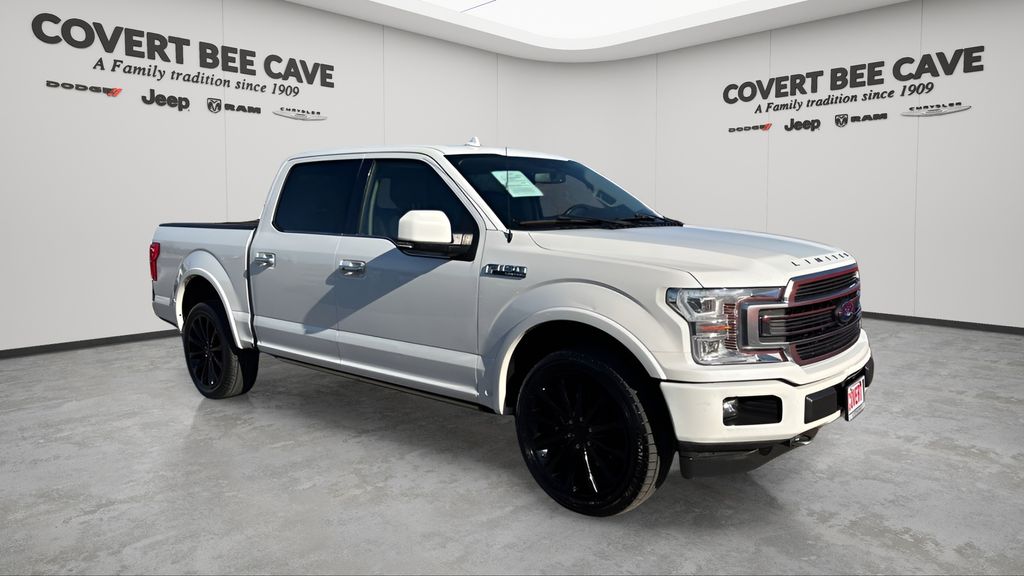 White Metallic 2020 Ford F-150 Limited SuperCrew 4WD Pickup Truck Four-Wheel Drive Automatic