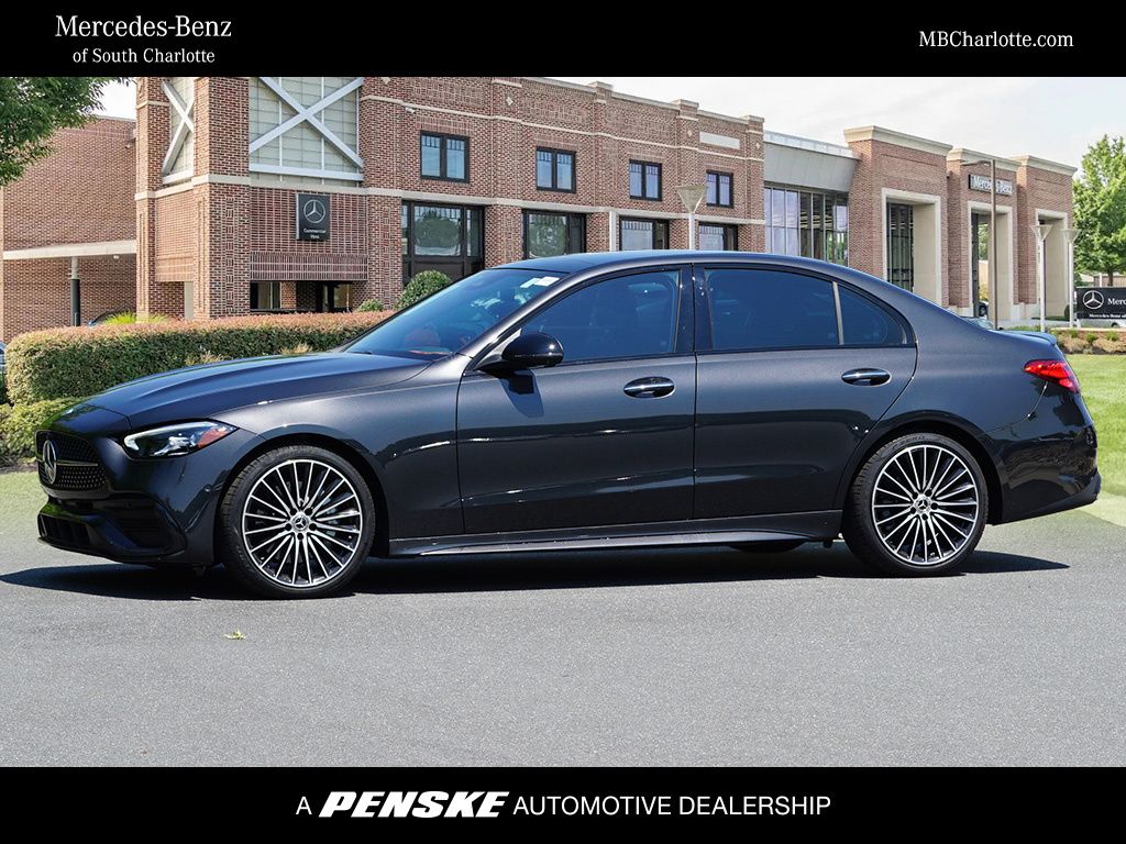Graphite Gray 2024 Mercedes-Benz C-Class Sedan Rear-Wheel Drive 9-Speed Automatic