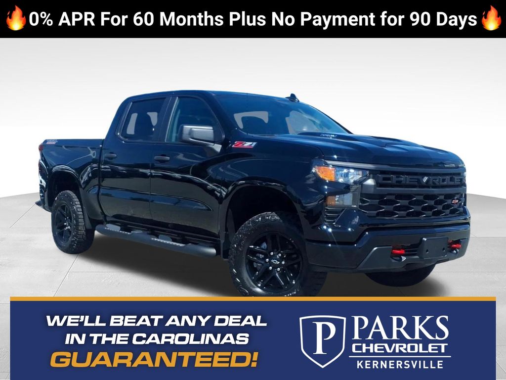Black 2026 Chevrolet Silverado 1500 Pickup Truck Four-Wheel Drive 8-Speed Automatic