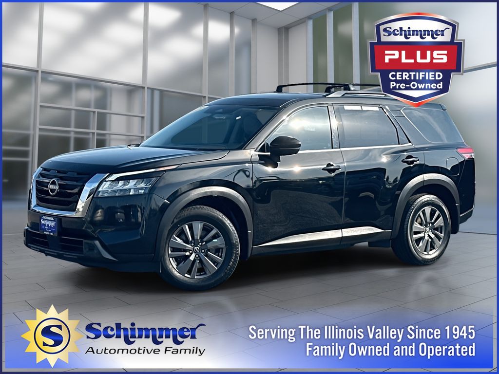 Super Black 2022 Nissan Pathfinder SV 4WD SUV / Crossover All-Wheel Drive 9-Speed Automatic