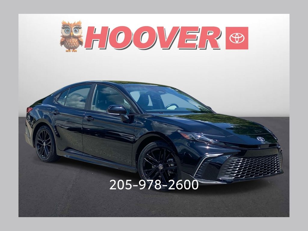 Midnight Black Metallic 2025 Toyota Camry Sedan Front-Wheel Drive Continuously Variable Transmission