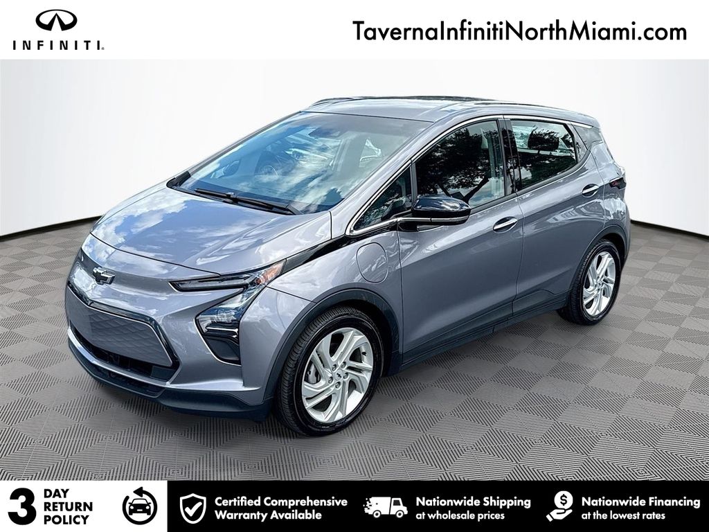 Gray 2023 Chevrolet Bolt EV 1LT FWD Hatchback Front-Wheel Drive 1-Speed Automatic