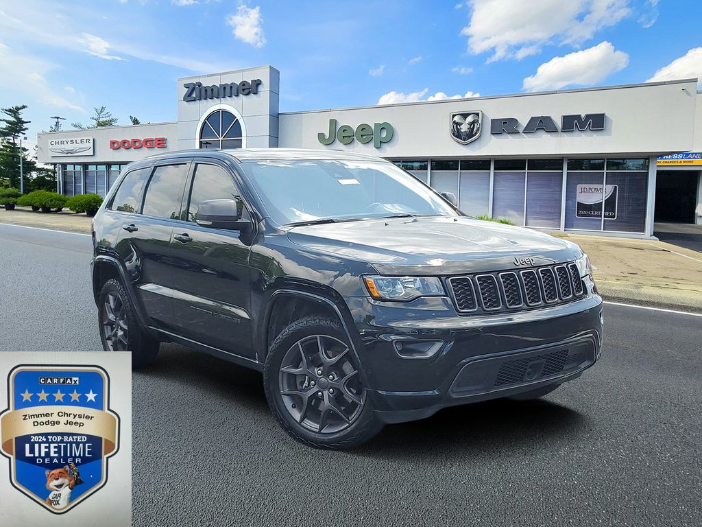 Diamond Black Crystal Pearlcoat 2021 Jeep Grand Cherokee SUV / Crossover Four-Wheel Drive 8-Speed Automatic