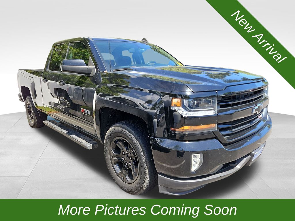 Black 2018 Chevrolet Silverado 1500 LT Double Cab 4WD Pickup Truck Four-Wheel Drive 6-Speed Automatic Overdrive
