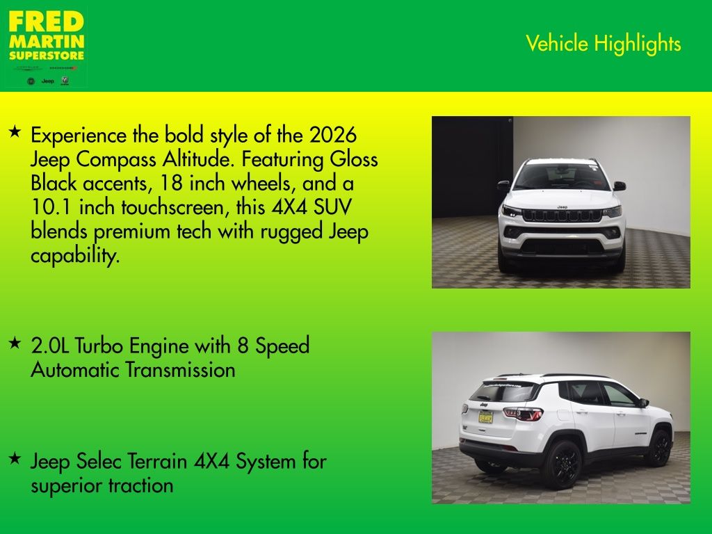 new 2026 Jeep Compass car, priced at $28,000