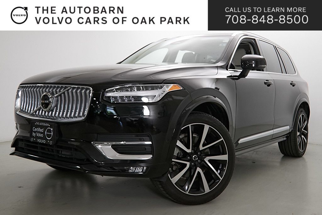 Onyx Black Metallic 2024 Volvo XC90 B6 Plus Bright Theme 7-Passenger AWD SUV / Crossover All-Wheel Drive Automatic
