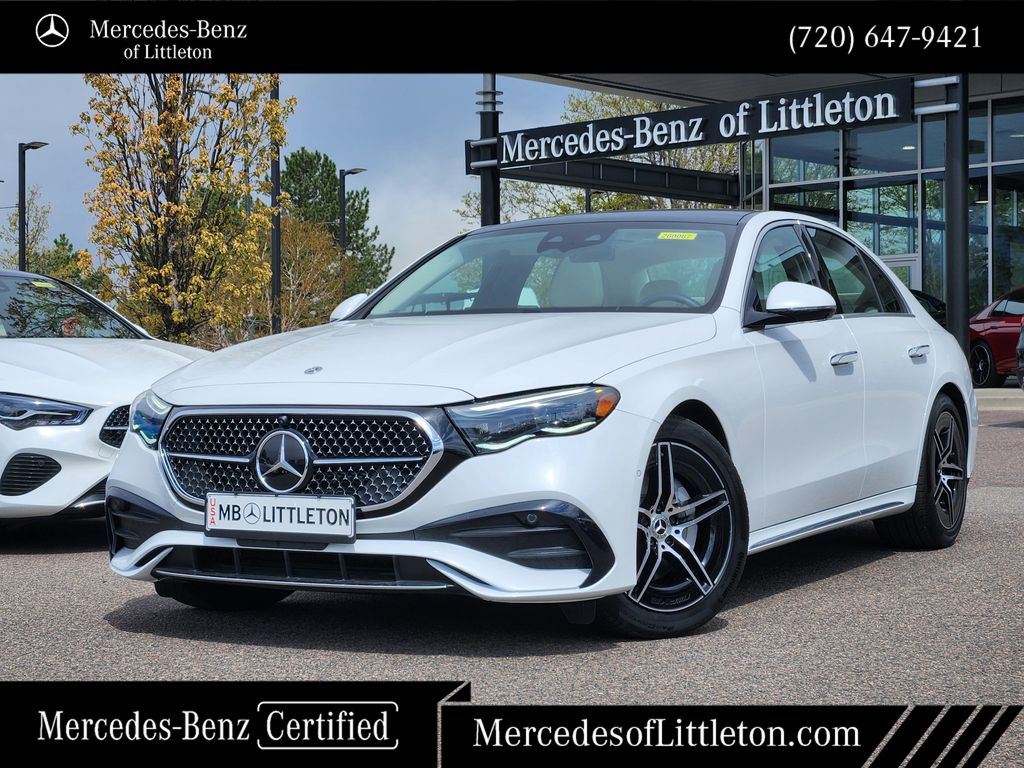 MANUFAKTUR Moonlight White Metallic 2026 Mercedes-Benz E-Class E 350 4MATIC Sedan All-Wheel Drive 9-Speed Automatic