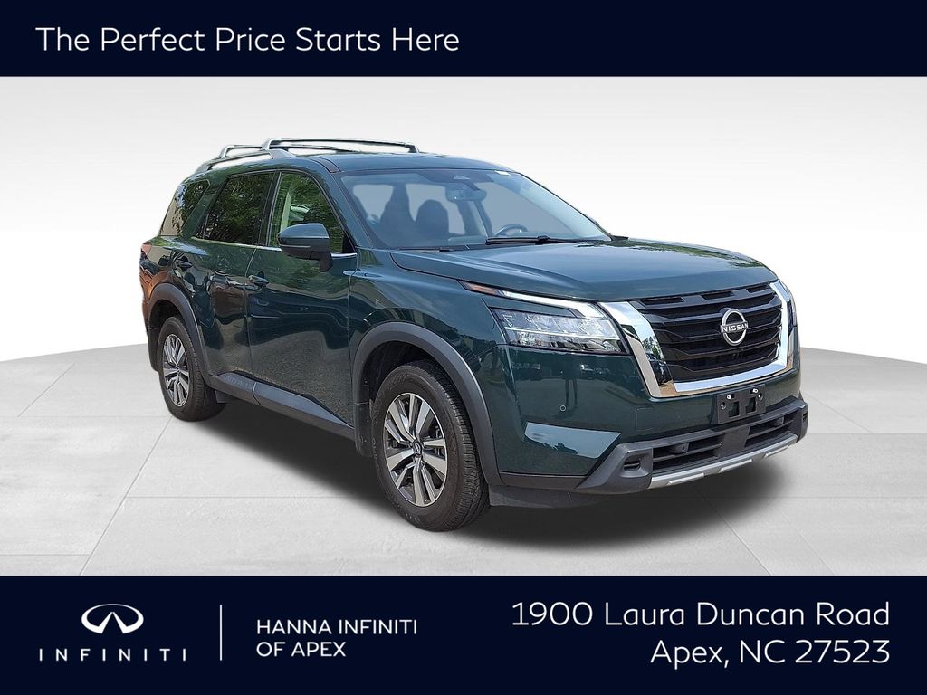 Black (Obsidian Green Pearl) 2024 Nissan Pathfinder SUV / Crossover All-Wheel Drive 9-Speed Automatic