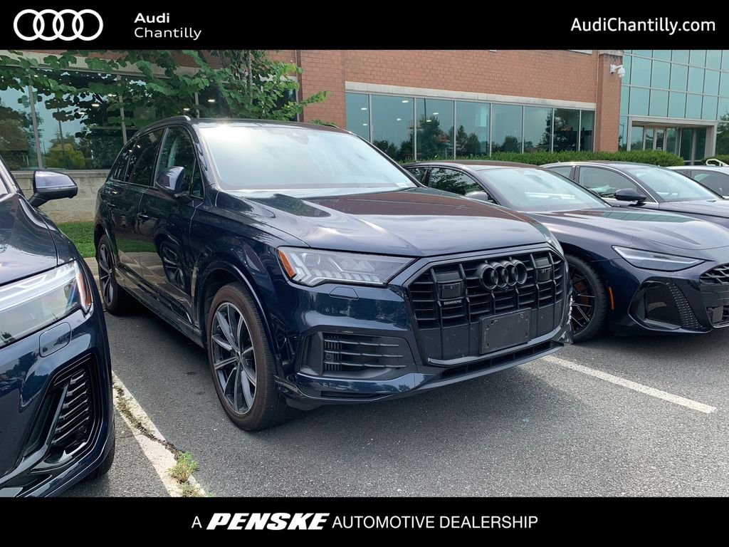 Blue Metallic 2023 Audi Q7 SUV / Crossover All-Wheel Drive 8-Speed Automatic