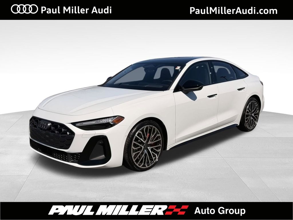 Glacier White Metallic 2025 Audi S5 3.0T quattro Premium Plus Sedan All-Wheel Drive 7-Speed Automatic