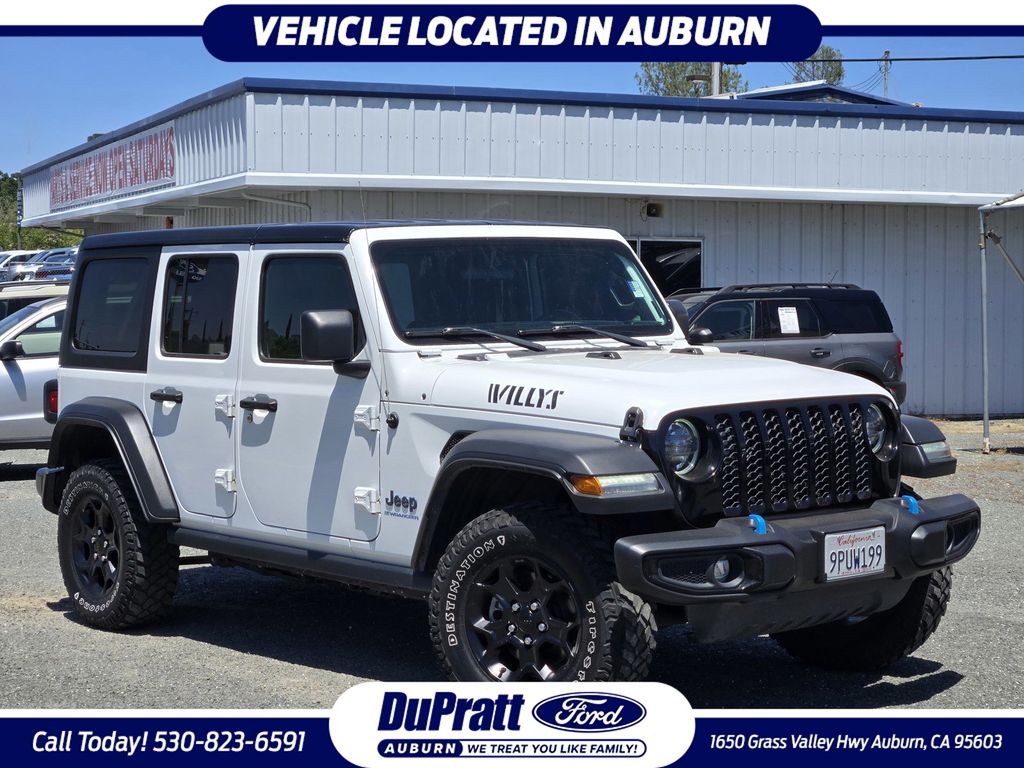 Bright White Clearcoat 2023 Jeep Wrangler 4xe SUV / Crossover Four-Wheel Drive 8-Speed Automatic