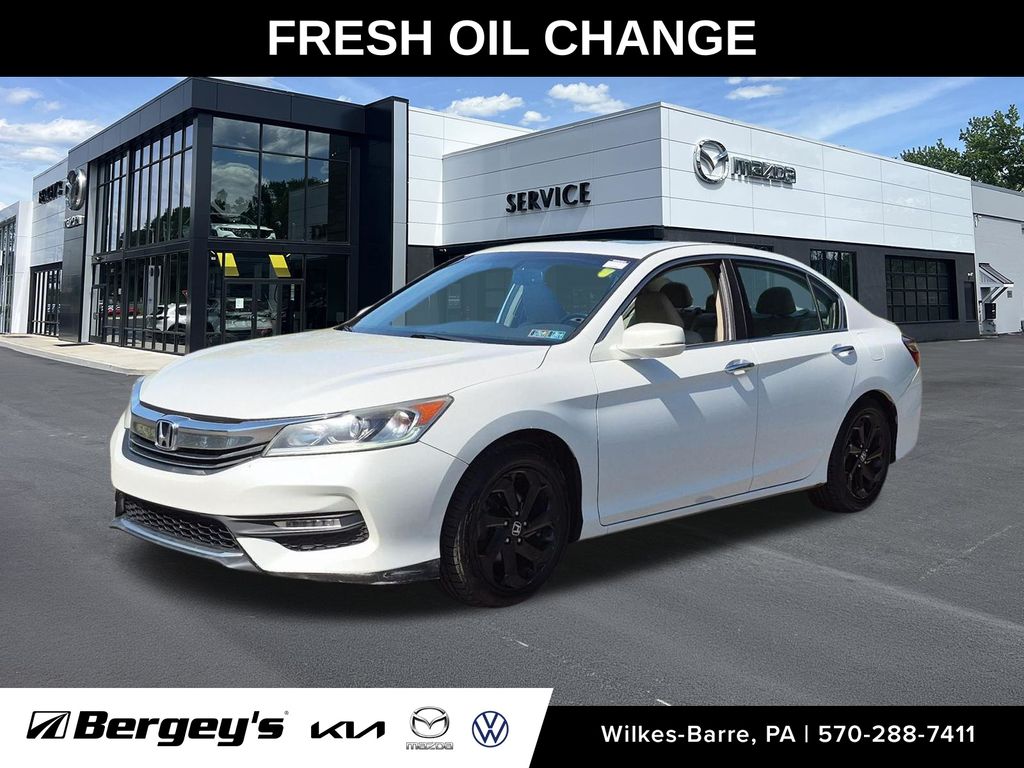 White Orchid Pearl 2017 Honda Accord Sedan Front-Wheel Drive Continuously Variable Transmission
