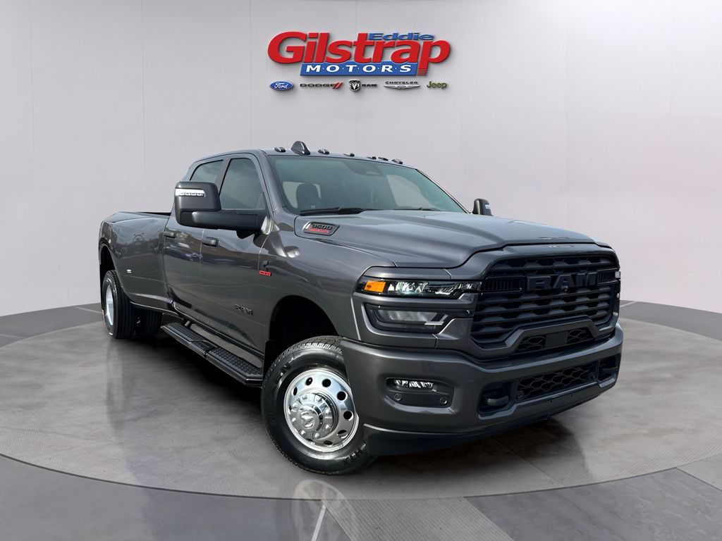 Gray (Granite Crystal Metallic Clearcoat) 2025 RAM 3500 Big Horn Crew Cab LB DRW 4WD Pickup Truck Four-Wheel Drive 8-Speed Automatic