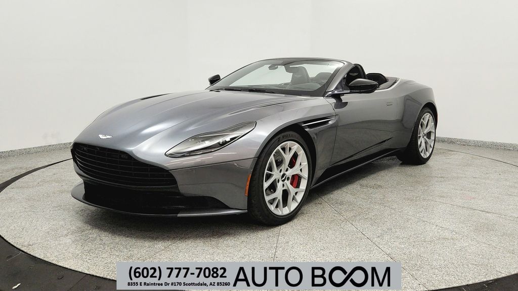 Gray (Magnetic Silver) 2019 Aston Martin DB11 V8 Volante Convertible RWD Convertible Rear-Wheel Drive 8-Speed Automatic