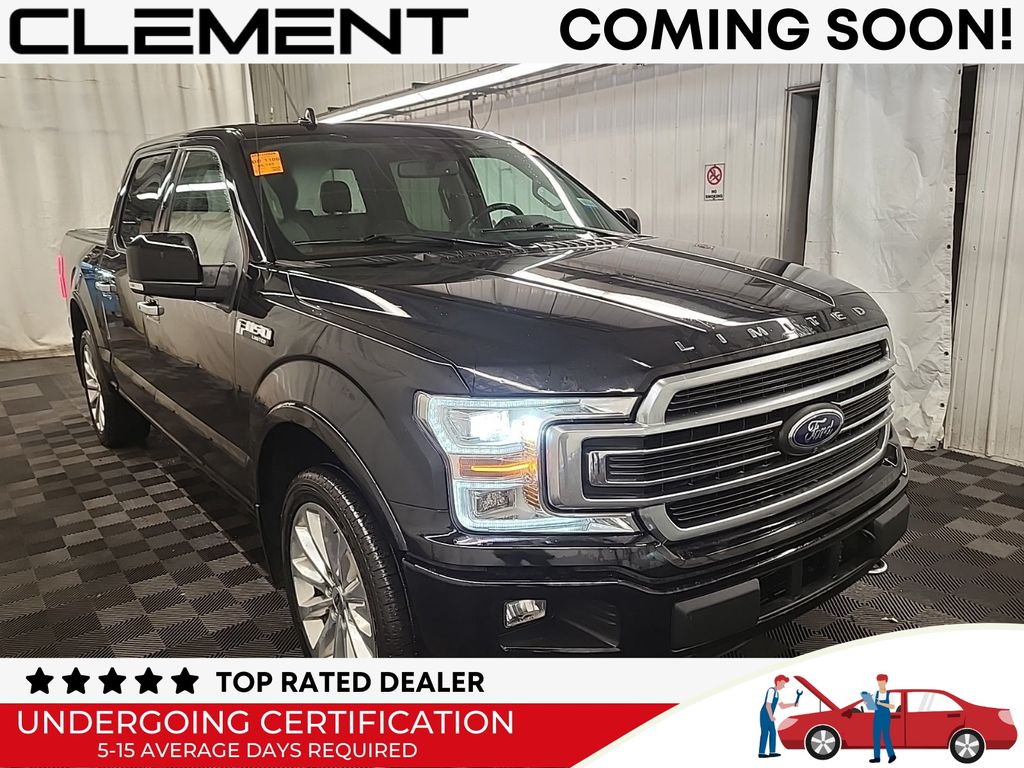Agate Black Metallic 2019 Ford F-150 Limited SuperCrew 4WD Pickup Truck Four-Wheel Drive Automatic