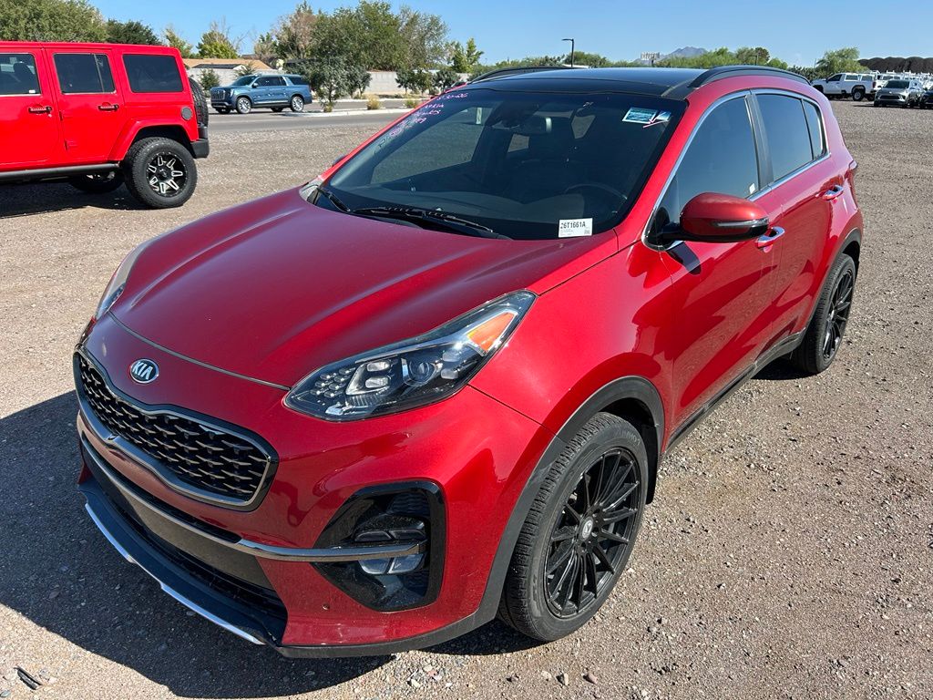 Hyper Red 2022 Kia Sportage SUV / Crossover Front-Wheel Drive 6-Speed Automatic Overdrive