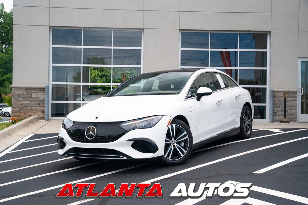 Polar White 2023 Mercedes-Benz EQE Sedan All-Wheel Drive 1-Speed Automatic