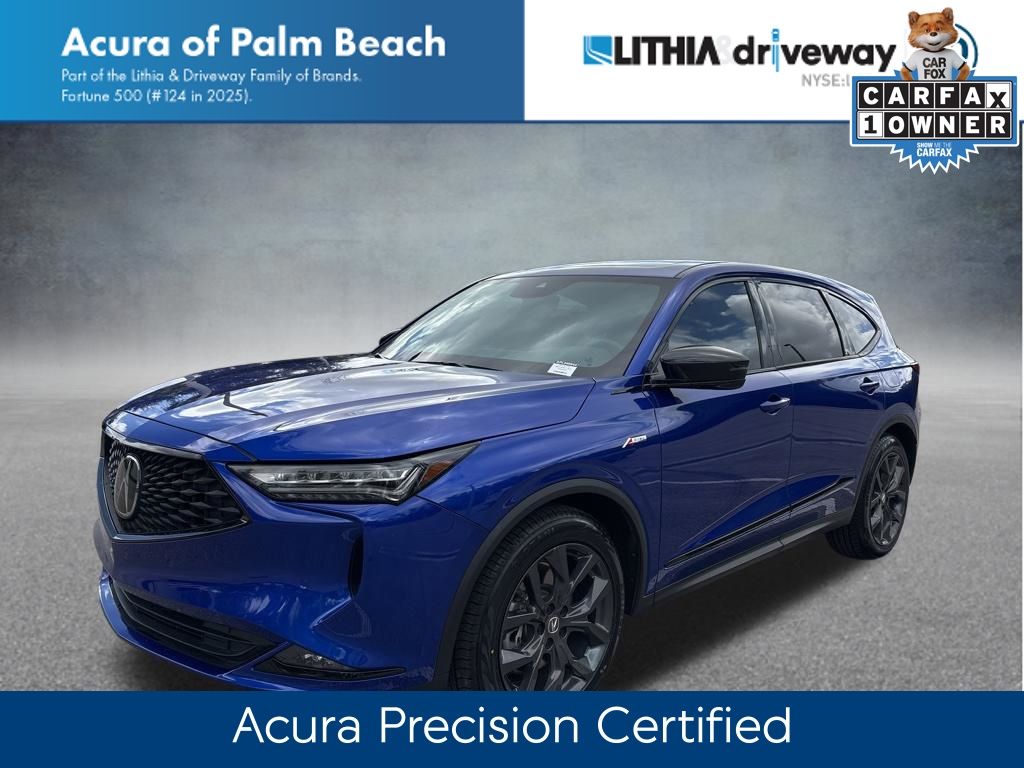 Blue 2023 Acura MDX SH-AWD with A-SPEC Package SUV / Crossover All-Wheel Drive Automatic