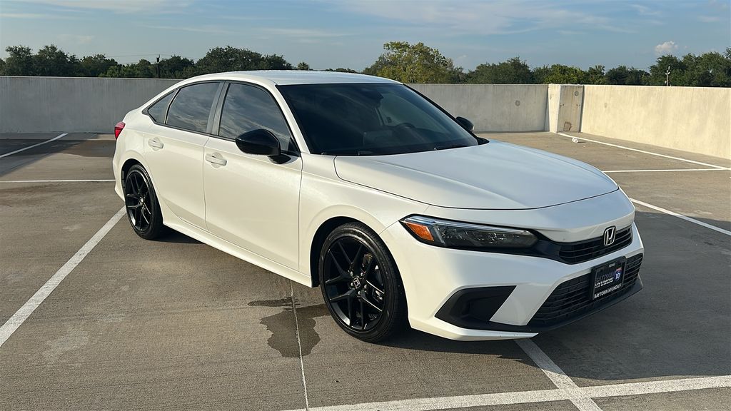 2024 Honda Civic Sport White at Emmons Autoplex