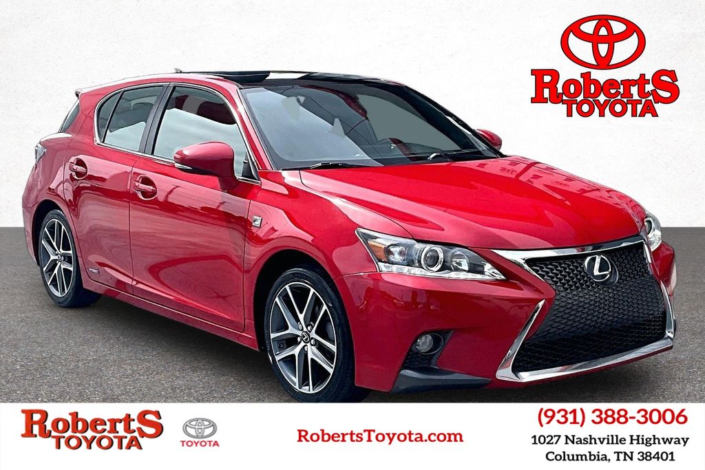 Redline w/Black Roof 2016 Lexus CT Hybrid 200h FWD Wagon Front-Wheel Drive Continuously Variable Transmission