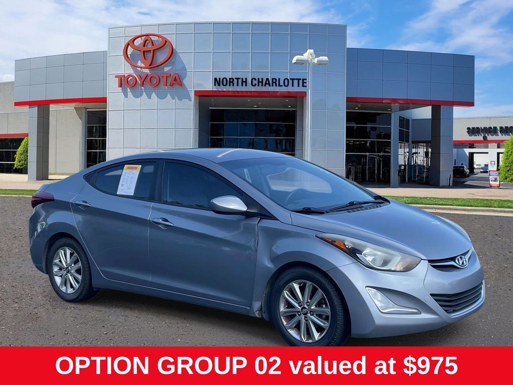 Titanium Gray Metallic 2014 Hyundai Elantra Sedan Front-Wheel Drive 6-Speed Automatic Overdrive