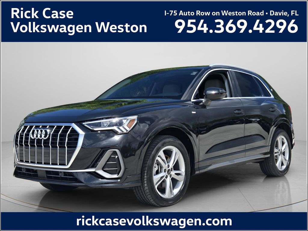 Mythos Black Metallic 2023 Audi Q3 quattro Premium S Line 45 TFSI SUV / Crossover All-Wheel Drive 8-Speed Automatic