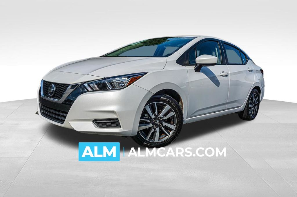 Aspen White Tricoat 2022 Nissan Versa Sedan Front-Wheel Drive Continuously Variable Transmission