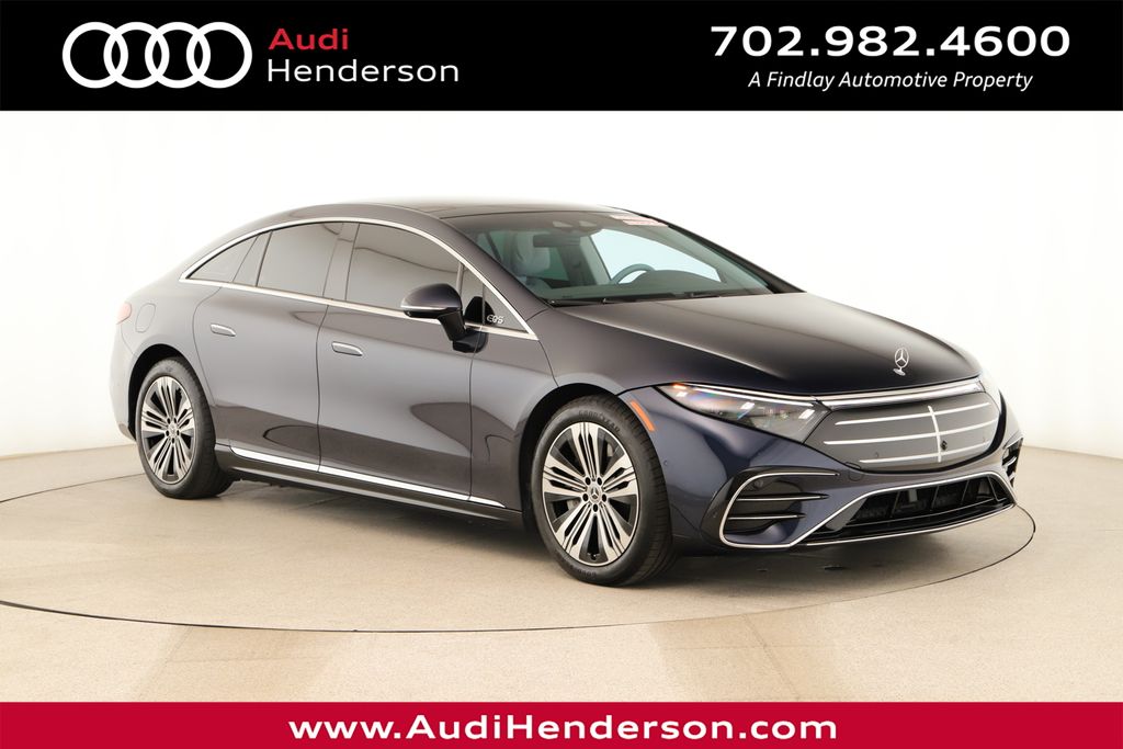 Nautical Blue Metallic 2025 Mercedes-Benz EQS 450+ RWD Sedan Rear-Wheel Drive 1-Speed Automatic