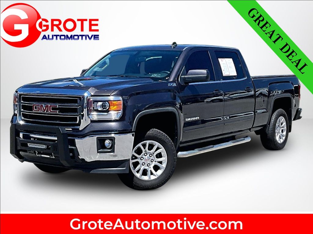 Gray (Iridium Metallic) 2014 GMC Sierra 1500 Pickup Truck Four-Wheel Drive 6-Speed Automatic Overdrive