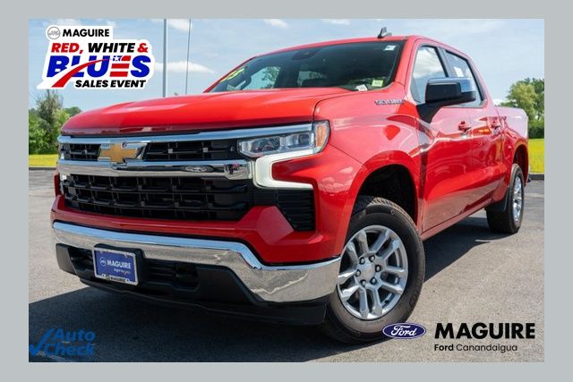 Red 2023 Chevrolet Silverado 1500 Pickup Truck Four-Wheel Drive 8-Speed Automatic