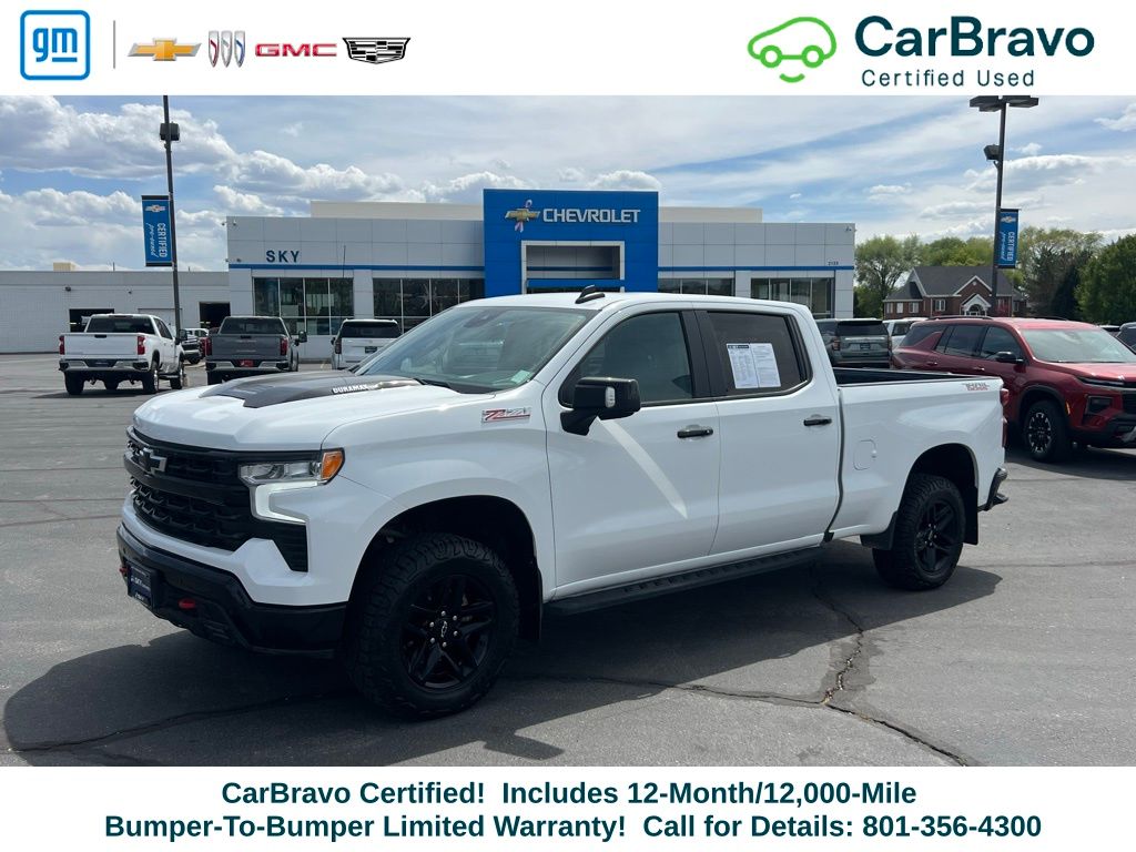 Summit White 2024 Chevrolet Silverado 1500 Pickup Truck Four-Wheel Drive Automatic