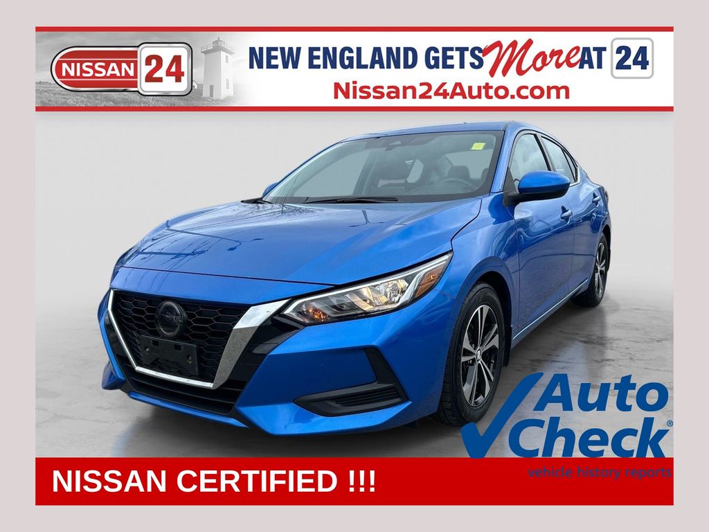 Electric Blue Metallic 2023 Nissan Sentra SV FWD Sedan Front-Wheel Drive Continuously Variable Transmission
