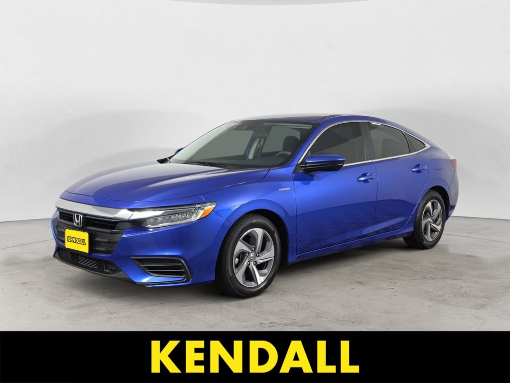 Blue 2020 Honda Insight Sedan Front-Wheel Drive Continuously Variable Transmission