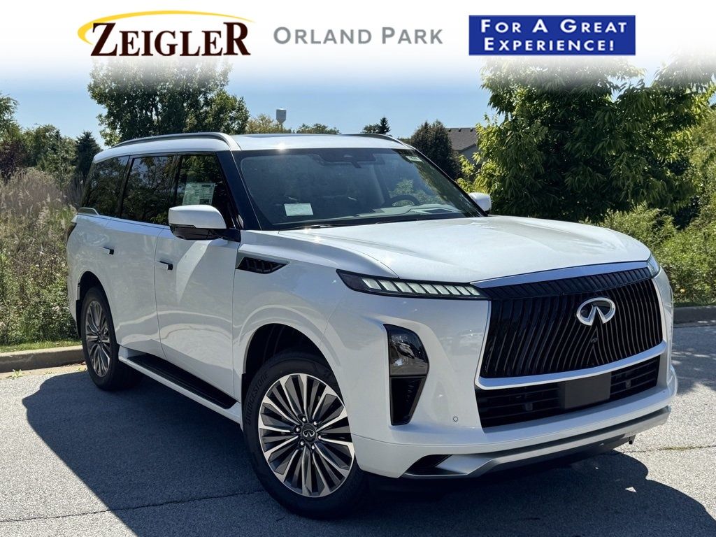 Radiant White 2026 INFINITI QX80 SUV / Crossover All-Wheel Drive 9-Speed Automatic
