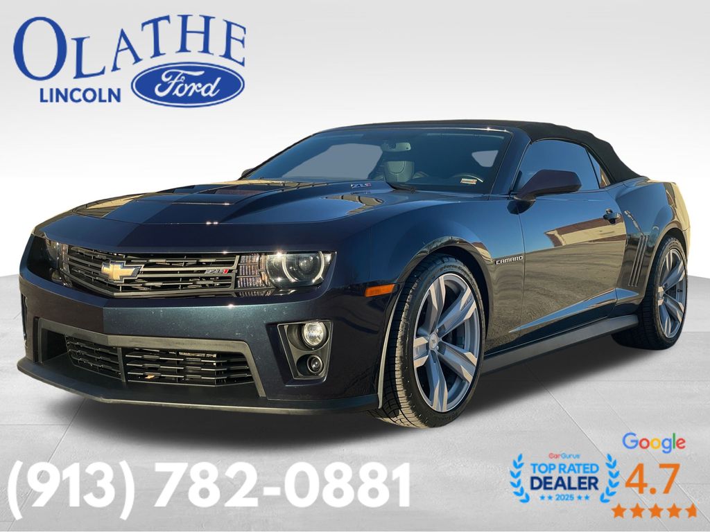 Blue Ray Metallic 2013 Chevrolet Camaro ZL1 Convertible RWD Convertible Rear-Wheel Drive 6-Speed Automatic