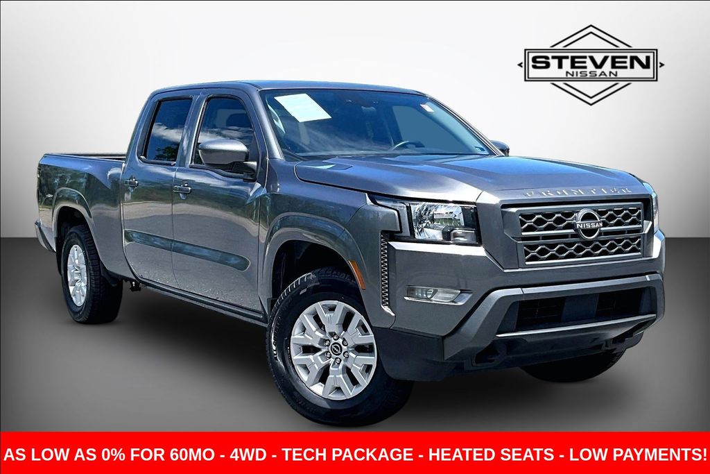 Gray (Gun Metallic) 2023 Nissan Frontier Pickup Truck Four-Wheel Drive 9-Speed Automatic